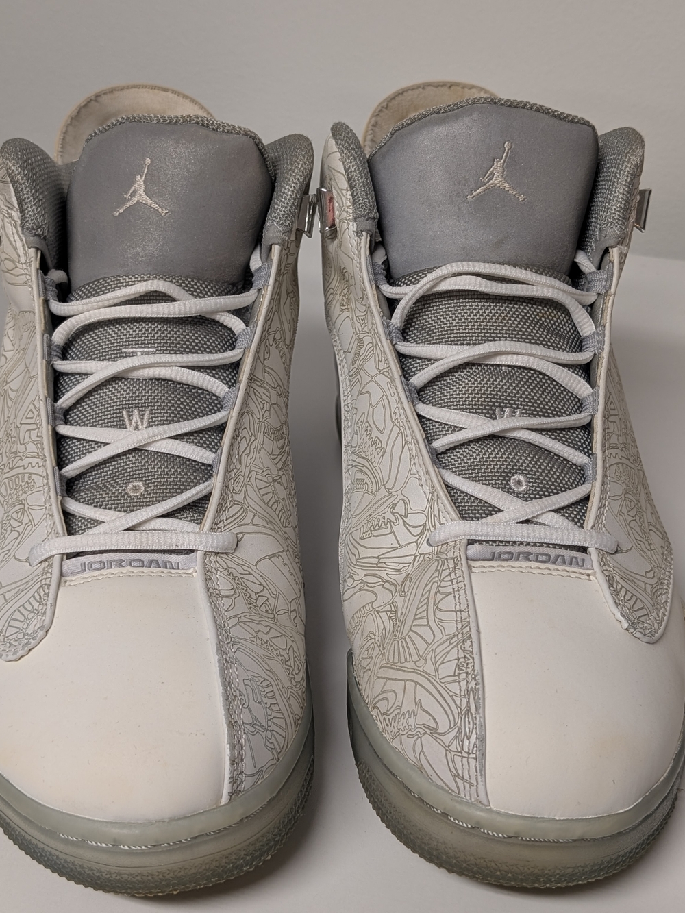 Air Jordan Dub Zero Metallic Silver/White Size 11.5